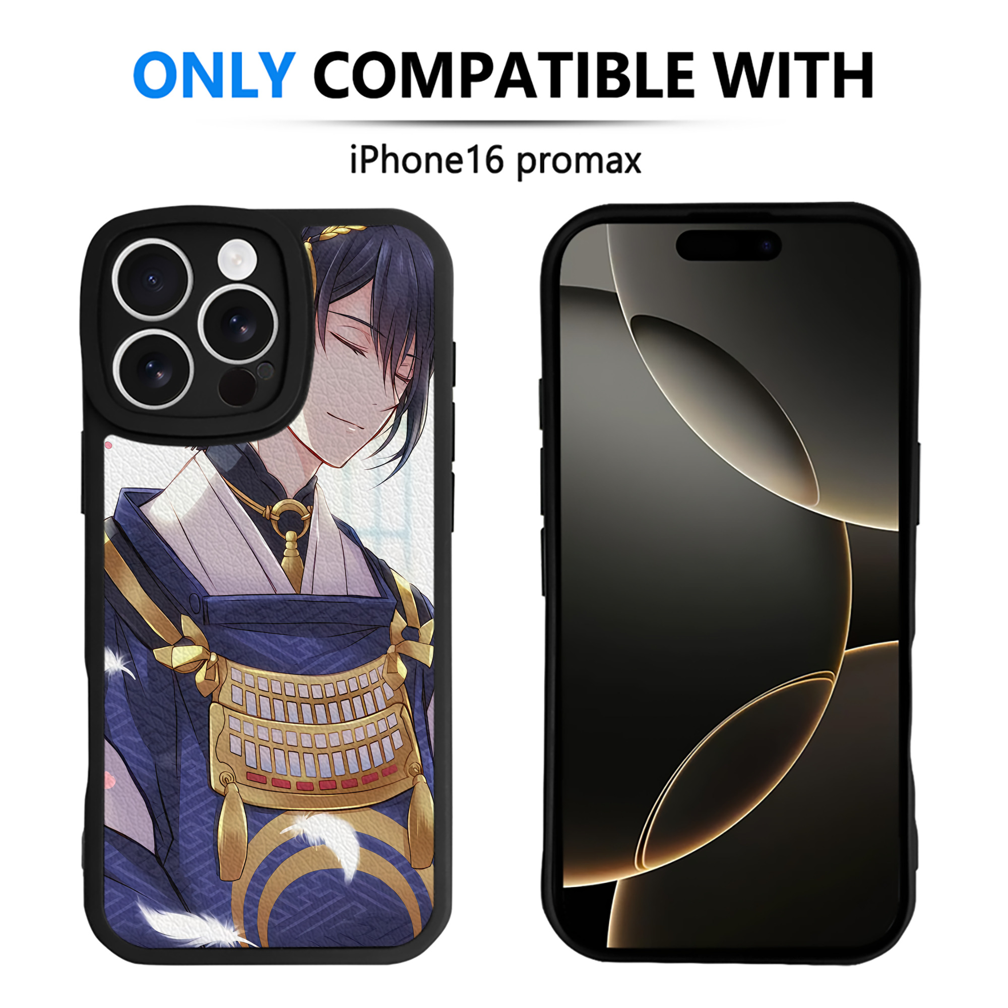 （画像用） 刀剣乱舞 Touken Ranbu 【iPhone 16シリーズ対応】シリコンスマホケース（レザー調） 材質：シリコン
